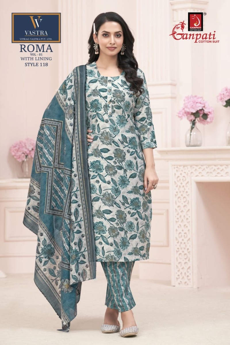 GANPATI ROMA VOL 1 READYMADE COTTON SUITS