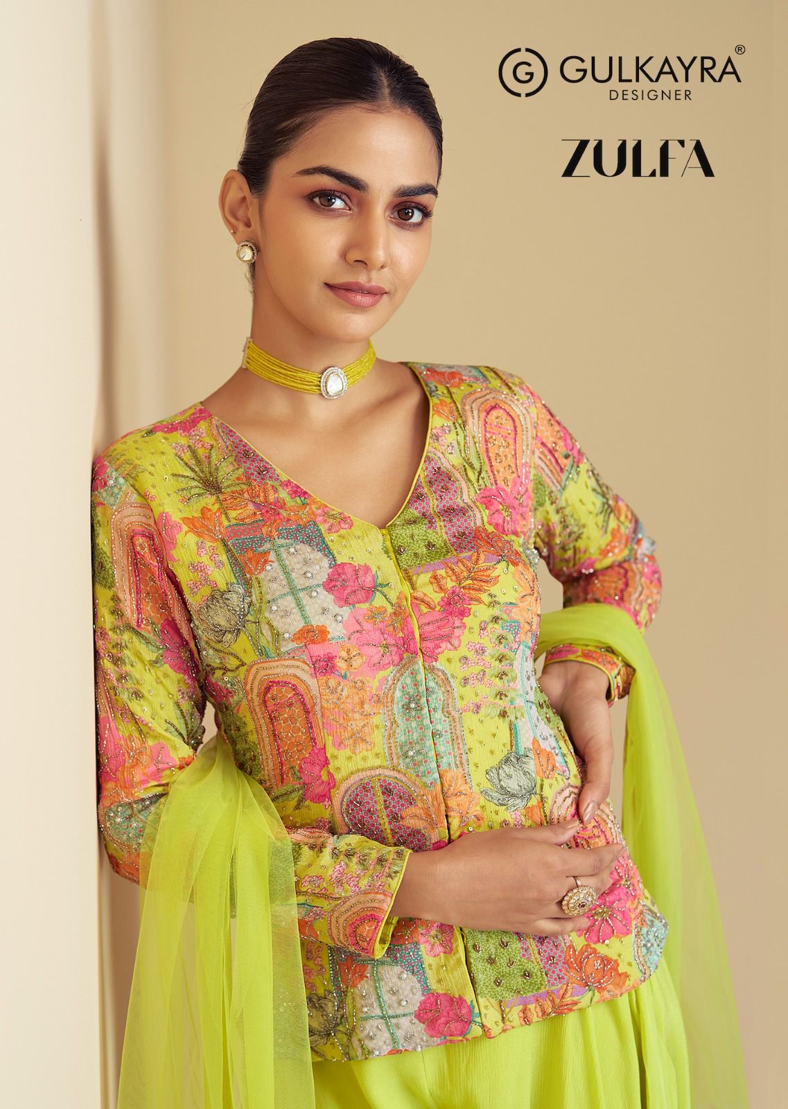 GULKAYRA DESIGNER ZULFA PURE CHINON SUITS SUPPLIER