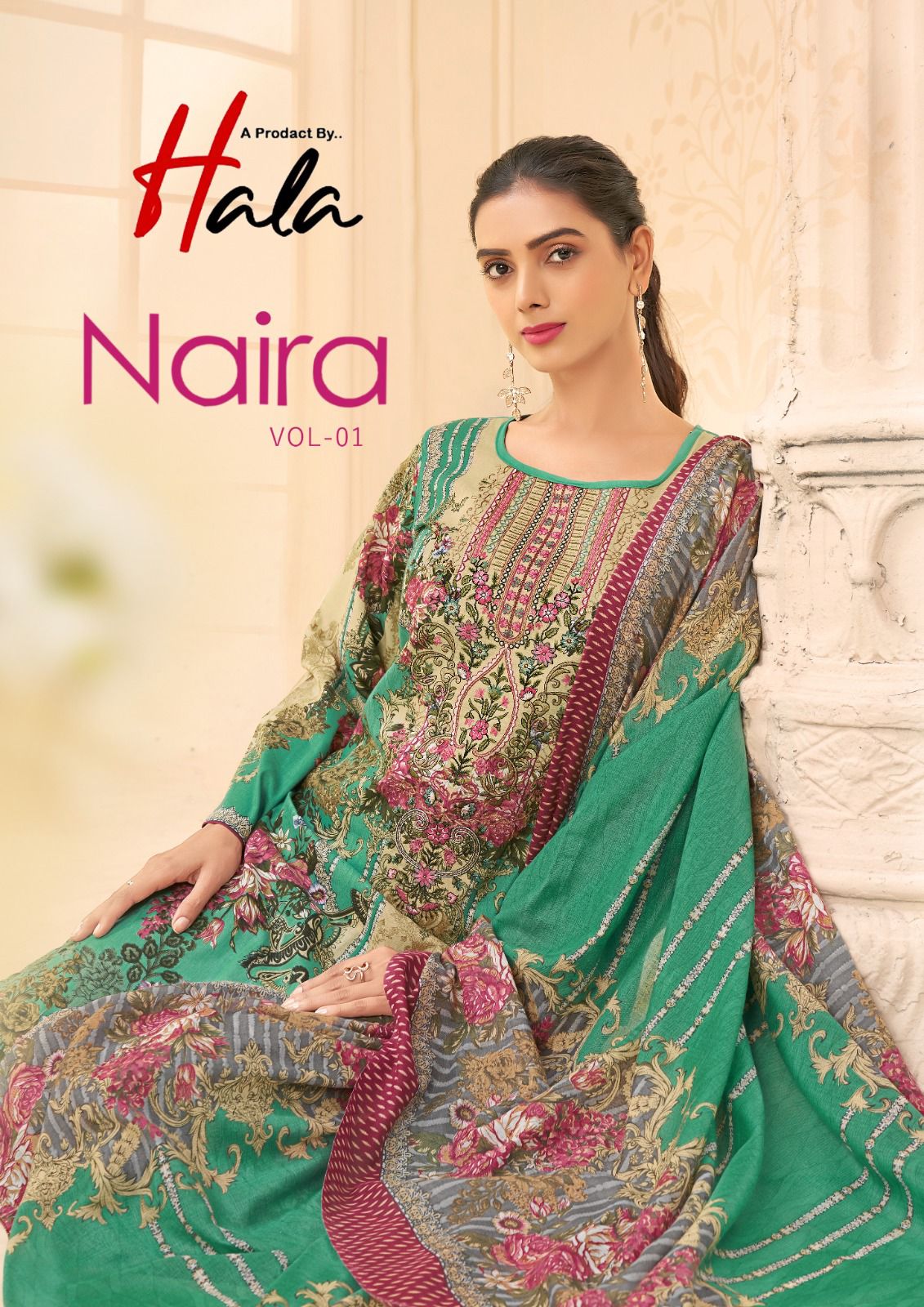 HALA NAIRA VOL 1 PURE COTTON SUITS CATALOGUE