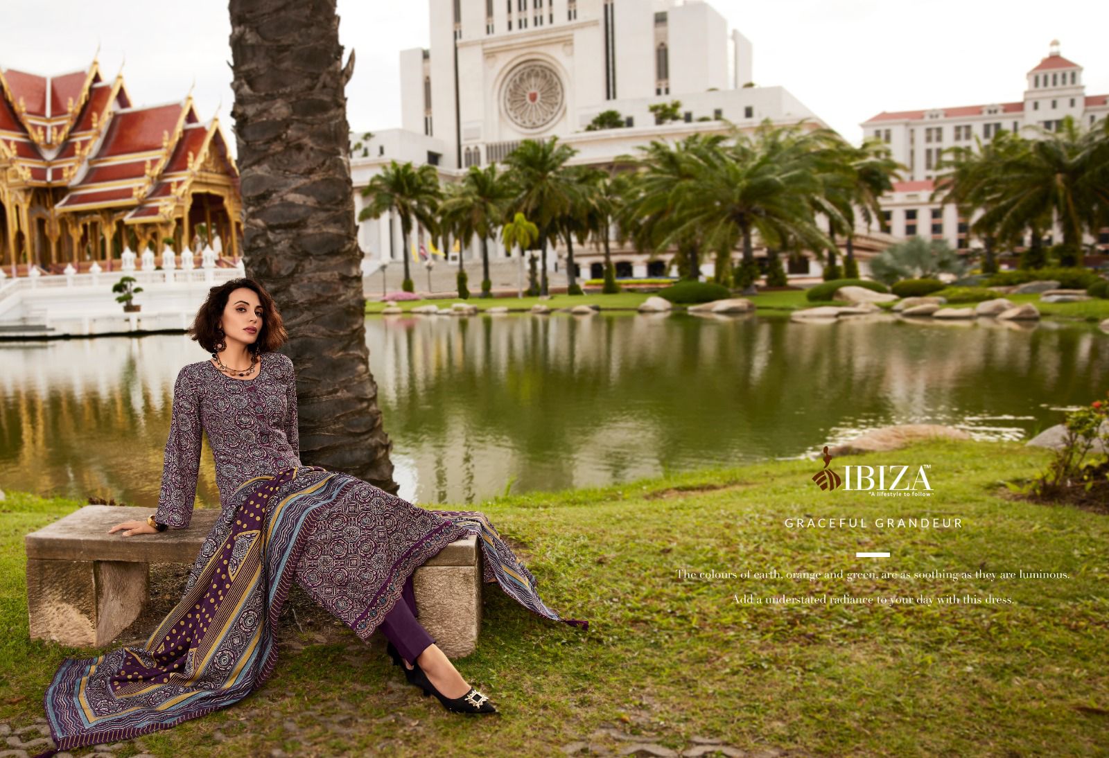 IBIZA AJRAKH STORY VISCOSE PRINTED SUIT CATALOGUE