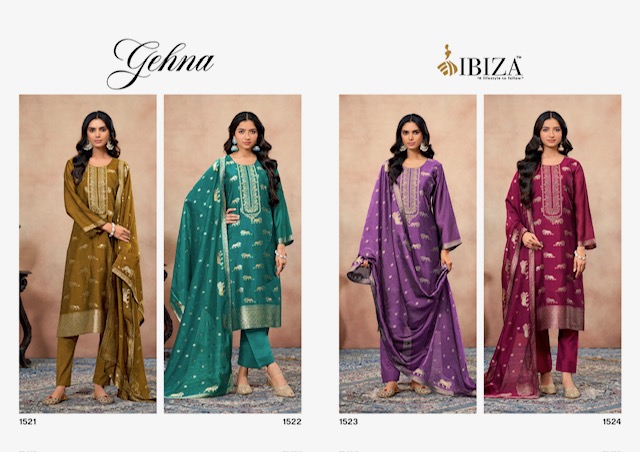 IBIZA GEHNA BANGLORY SILK SALWAR SUIT WHOLESALER