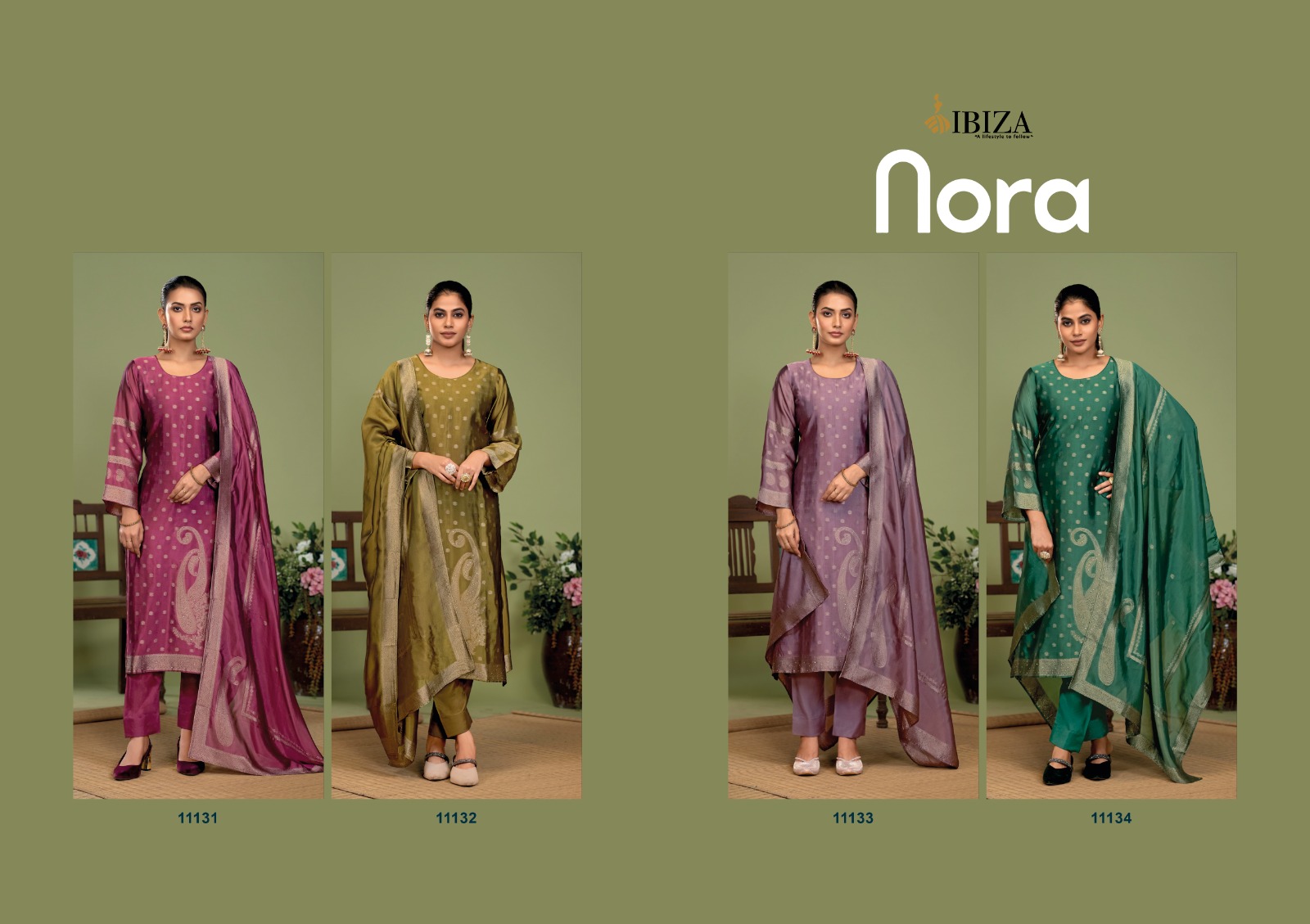 IBIZA NORA PURE BANGALORI SILK SUITS CATALOGUE