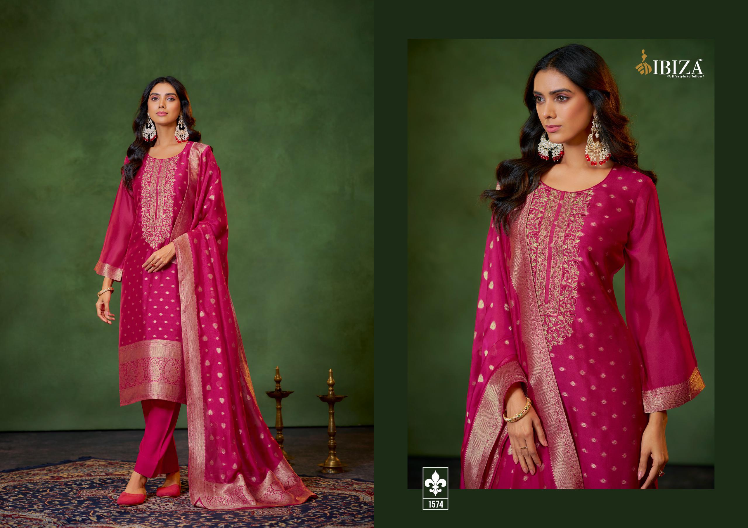 IBIZA PRAKRITI PURE BANGALORI SILK SUITS SETS