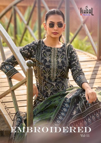 ISHAAL PRINTS EMBROIDERED VOL 11 PAKISTANI SUITS