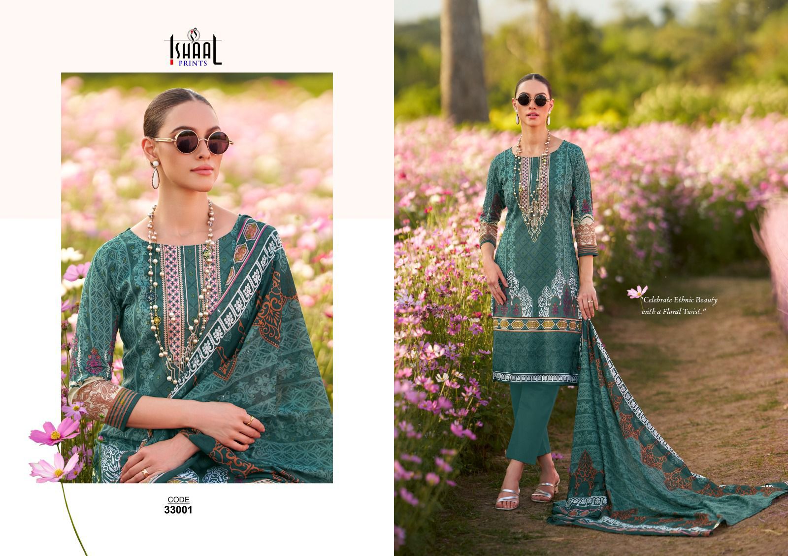 ISHAAL PRINTS GULMOHAR VOL 33 COTTON PRINTED SUITS