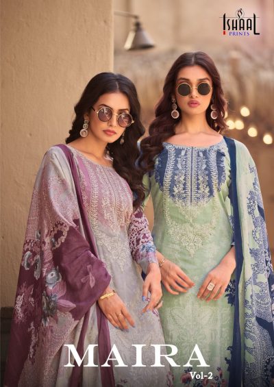 ISHAAL PRINTS MAIRA VOL 2 EMBROIDERED COLLECTION