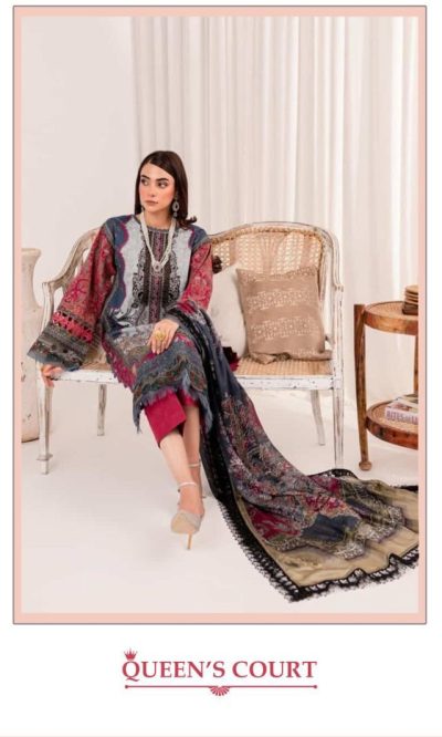 JIHAN QUEENS COURT PURE COTTON PAKISTANI SUITS