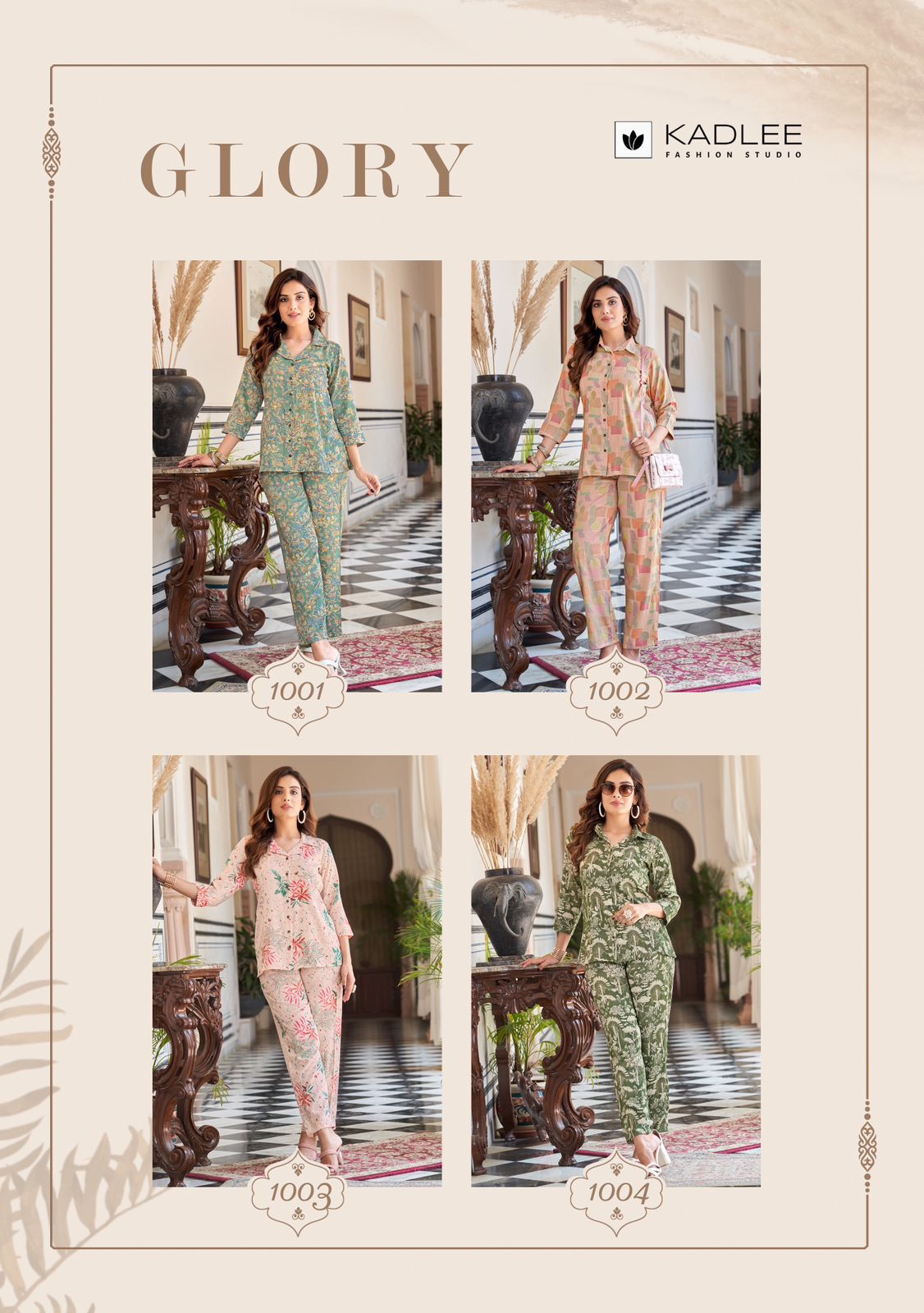 KADLEE GLORY READYMADE VISCOSE SLUB CO-ORD SETS