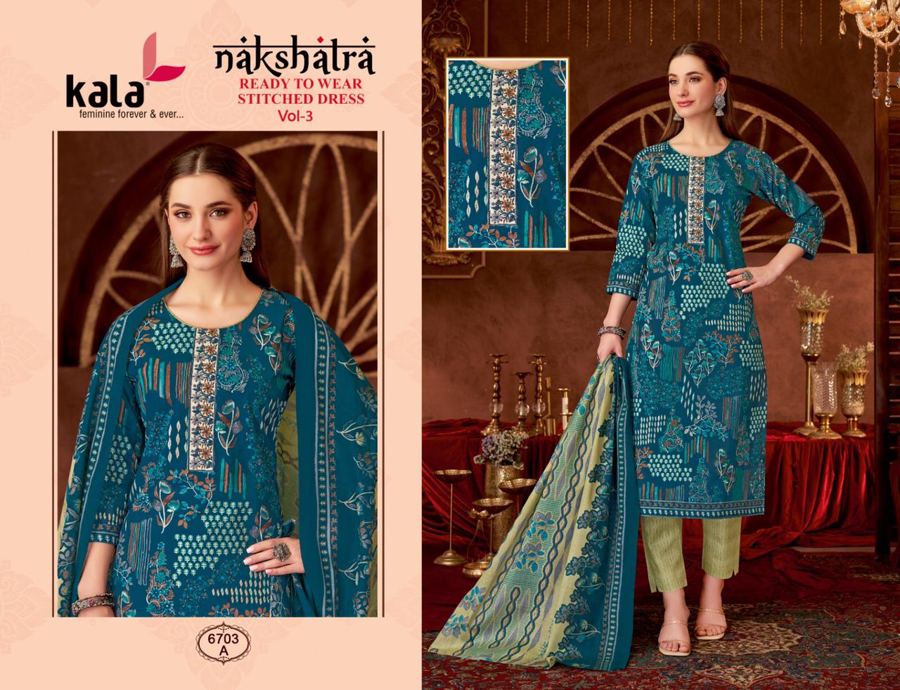 KALA NAKSHATRA VOL 3 READYMADE KURTIS SUPPLIER