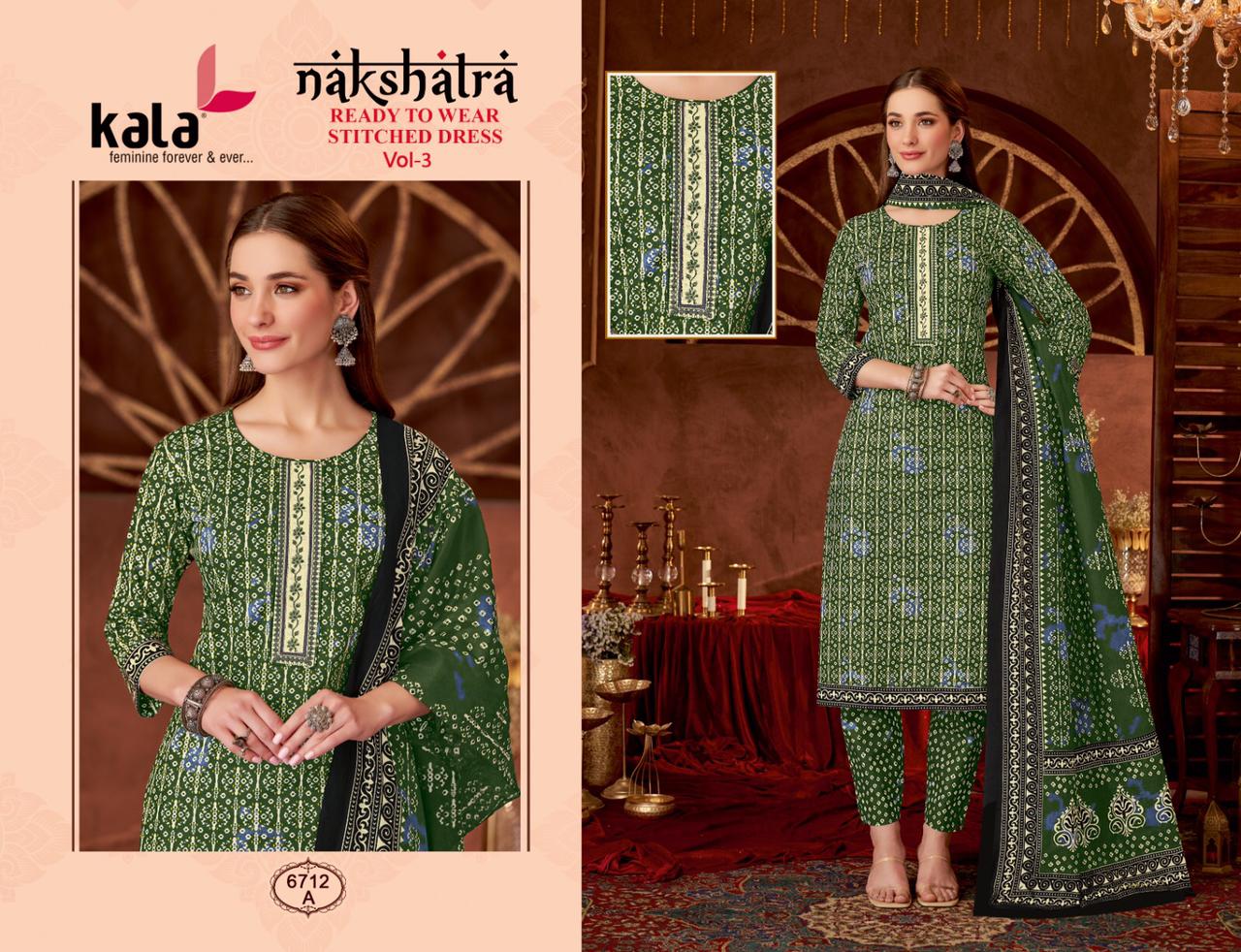 KALA NAKSHATRA VOL 3 READYMADE KURTIS SUPPLIER