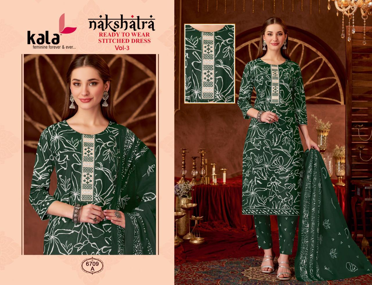 KALA NAKSHATRA VOL 3 READYMADE KURTIS SUPPLIER