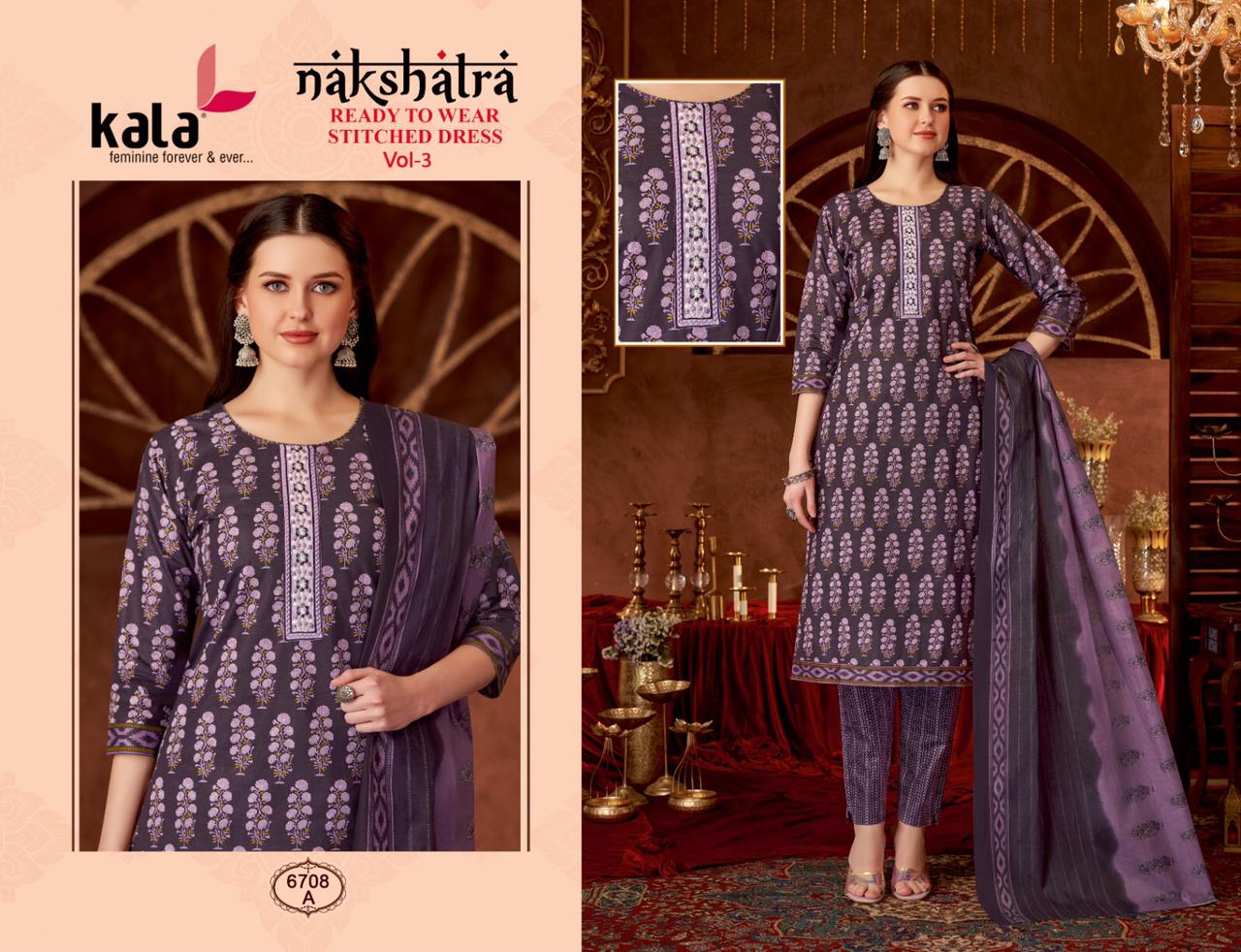 KALA NAKSHATRA VOL 3 READYMADE KURTIS SUPPLIER