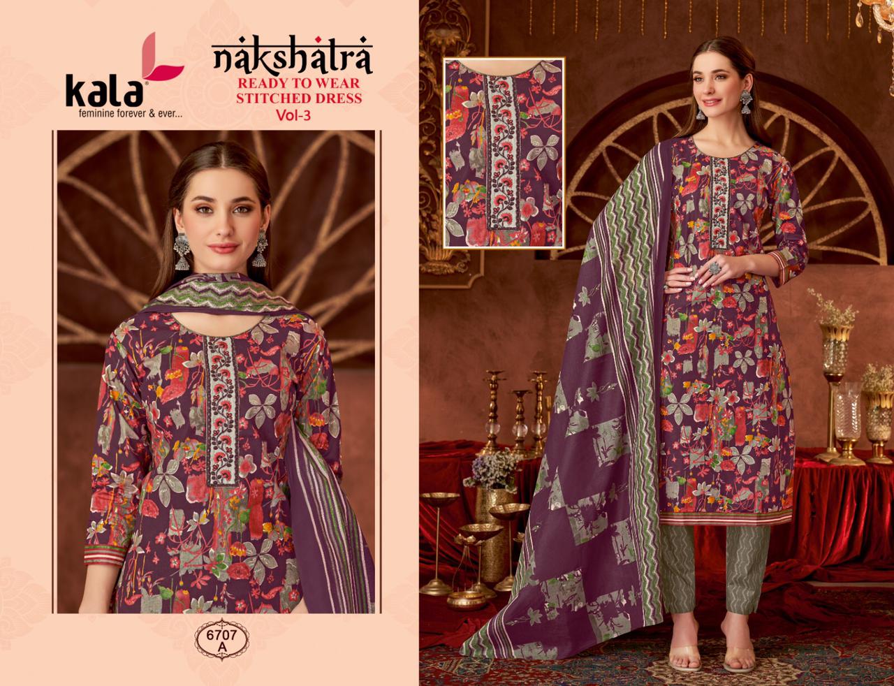 KALA NAKSHATRA VOL 3 READYMADE KURTIS SUPPLIER