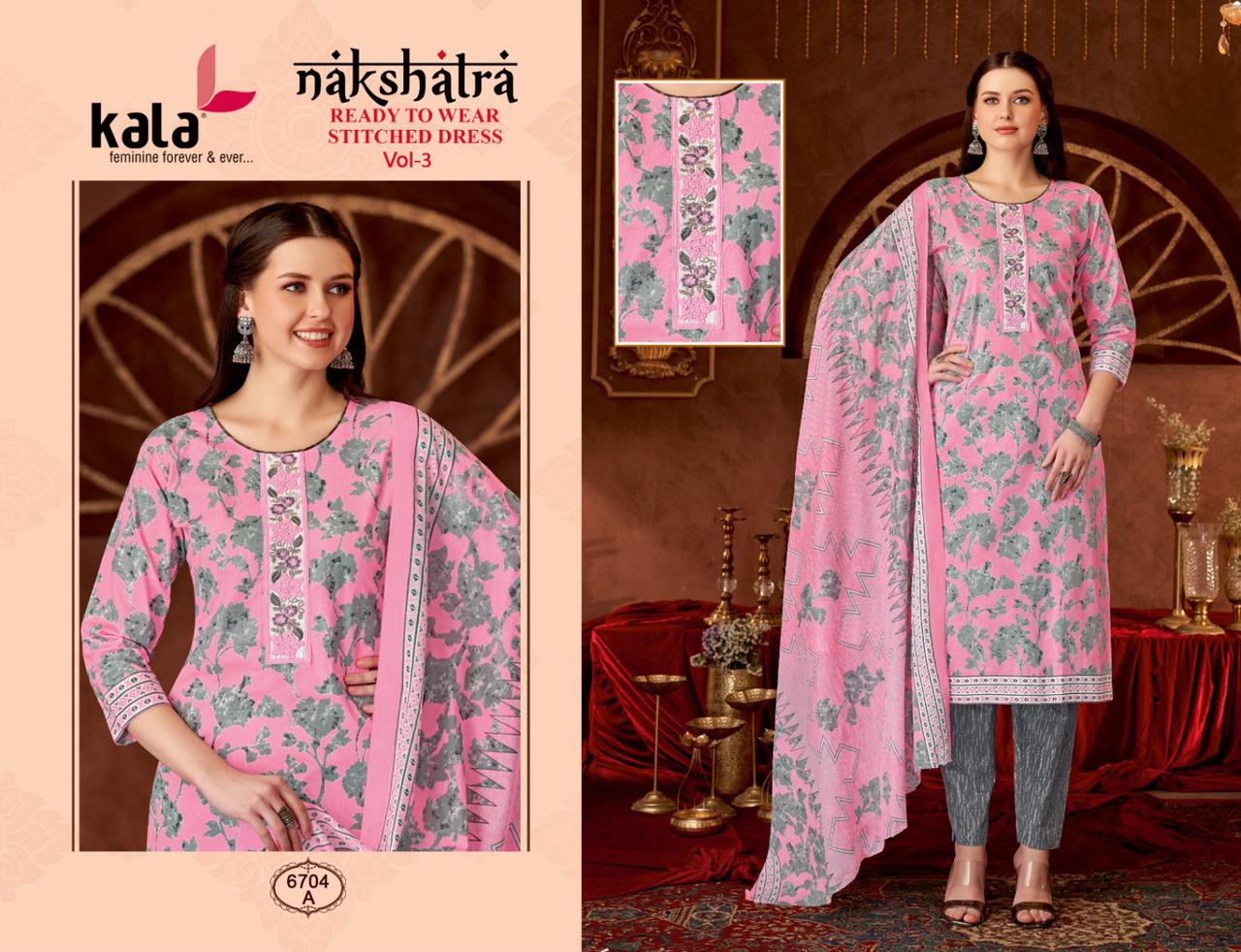 KALA NAKSHATRA VOL 3 READYMADE KURTIS SUPPLIER