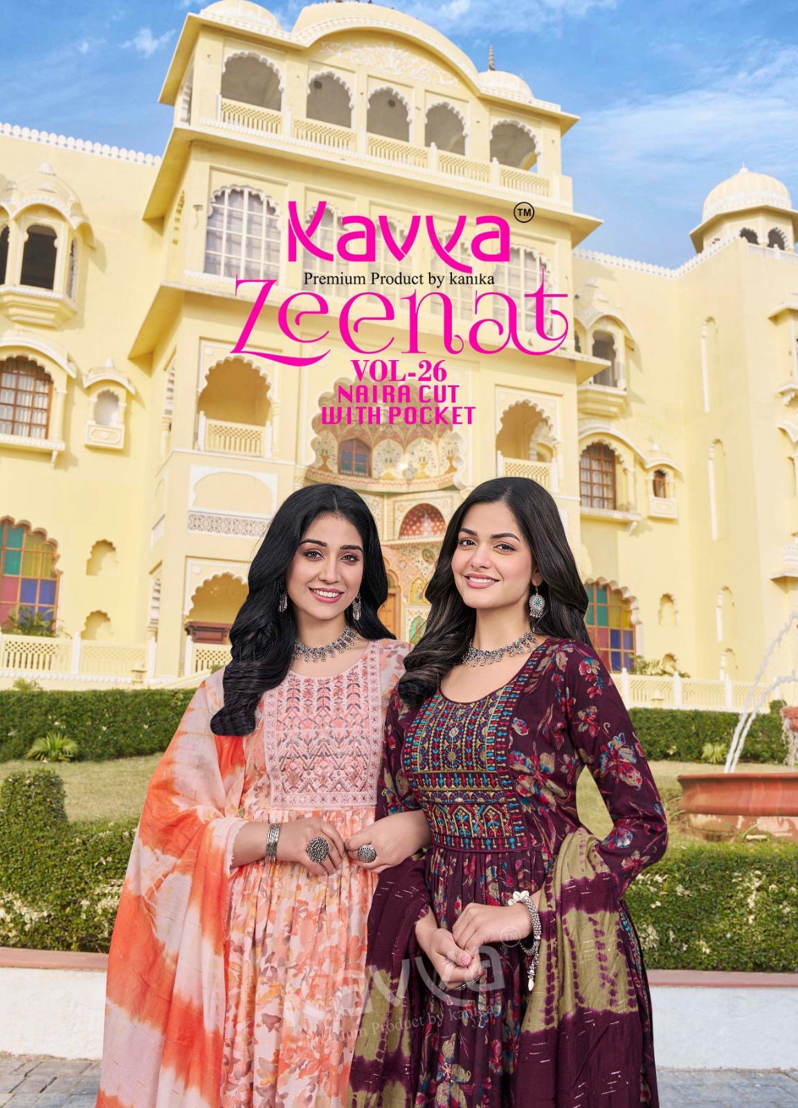 KAVYA ZEENAT VOL 26 COTTON PRINTED READYMADE KURTI