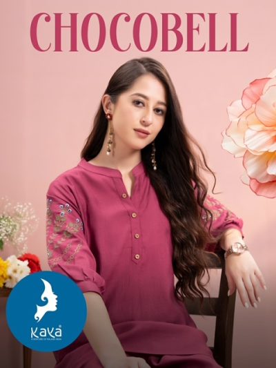 KAYA KURTI CHOCOBELL VATICAN SILK CO ORD SET