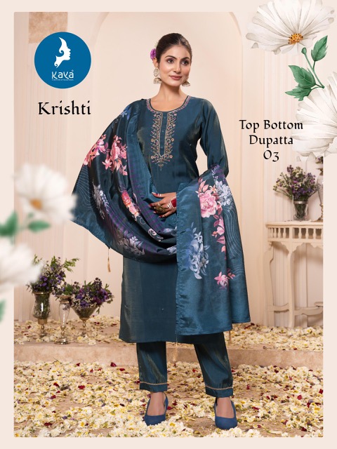 KAYA KURTI KRISHTI ROMAN SHIMMER READYMADE KURTI