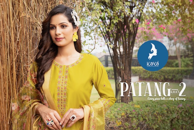 KAYA KURTI PATANG VOL 2 ROMAN SILK READYMADE KURTI