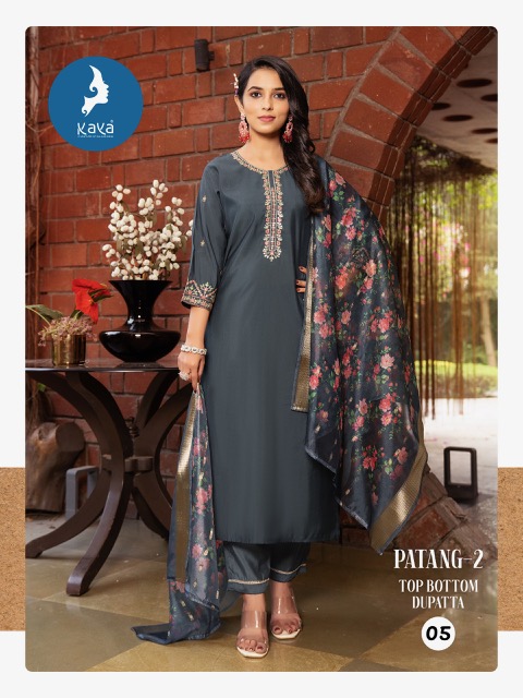 KAYA KURTI PATANG VOL 2 ROMAN SILK READYMADE KURTI