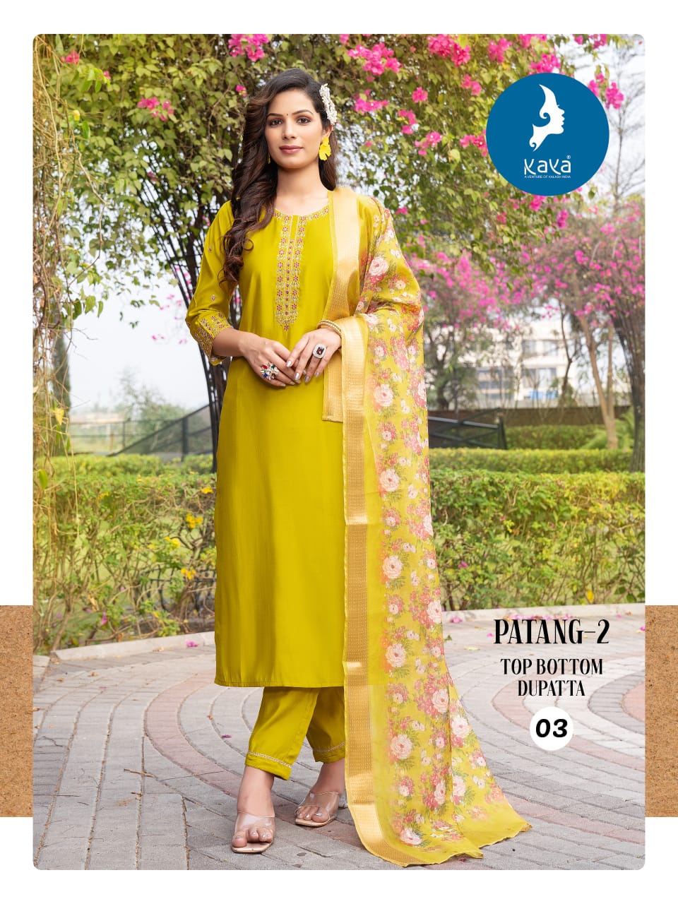 KAYA KURTI PATANG VOL 2 ROMAN SILK READYMADE KURTI