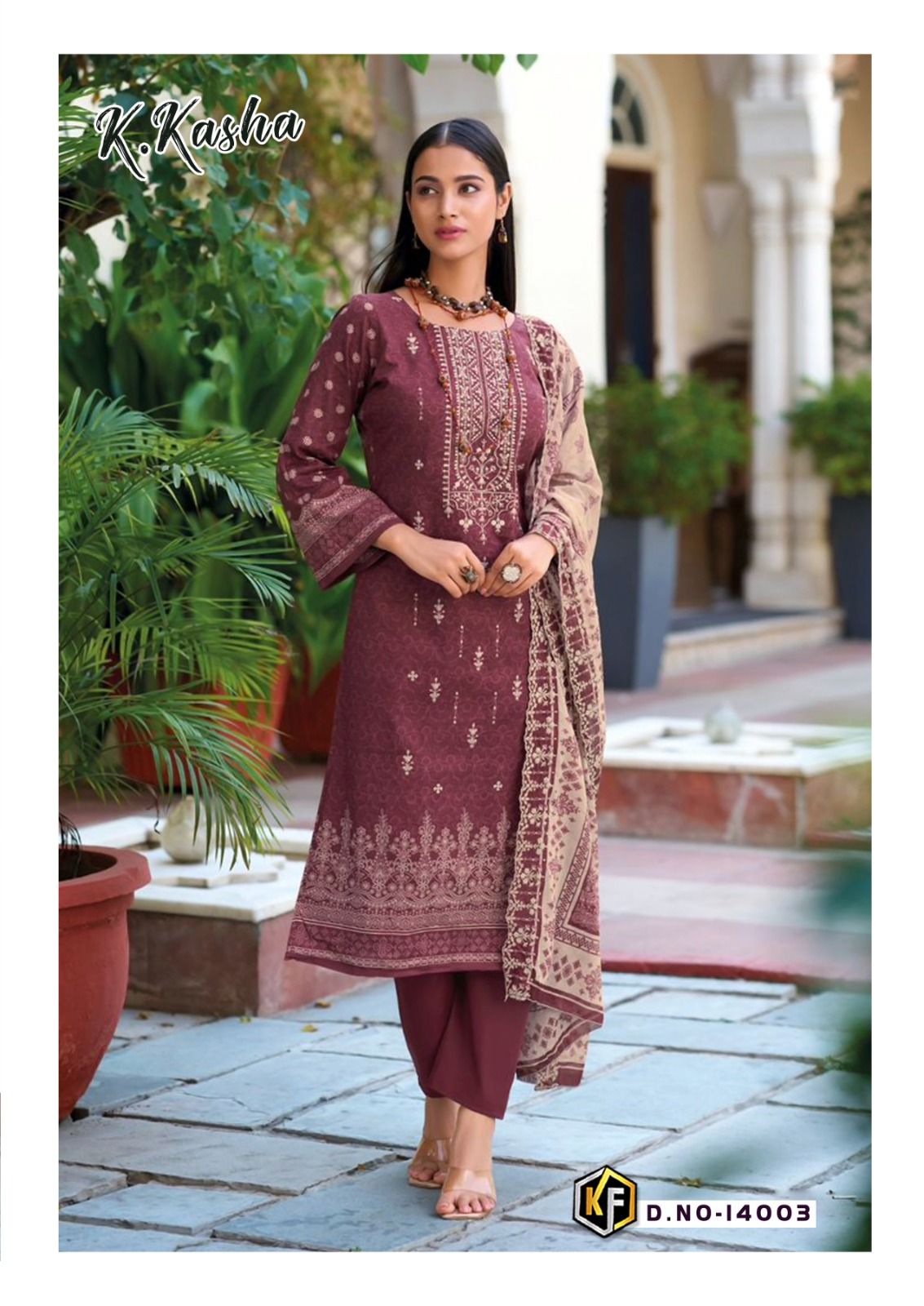 KEVAL FAB K KASHA VOL 14 COTTON KARACHI SUITS