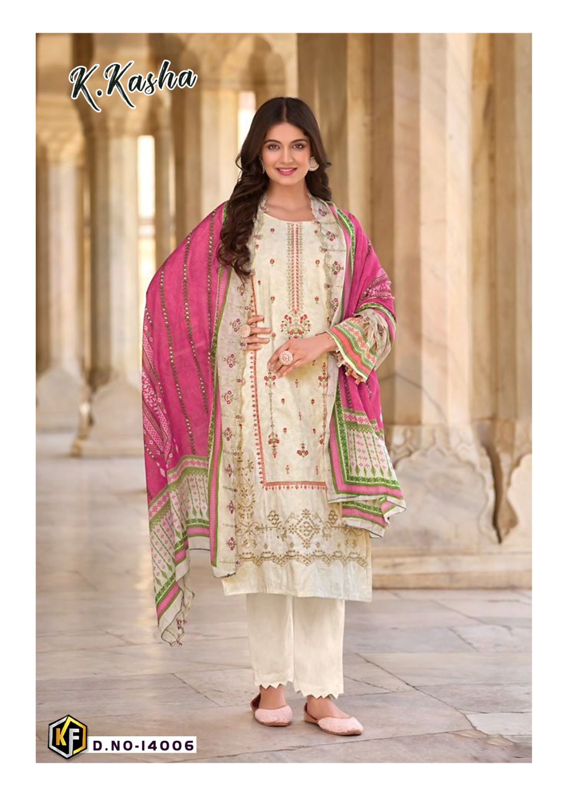 KEVAL FAB K KASHA VOL 14 COTTON KARACHI SUITS