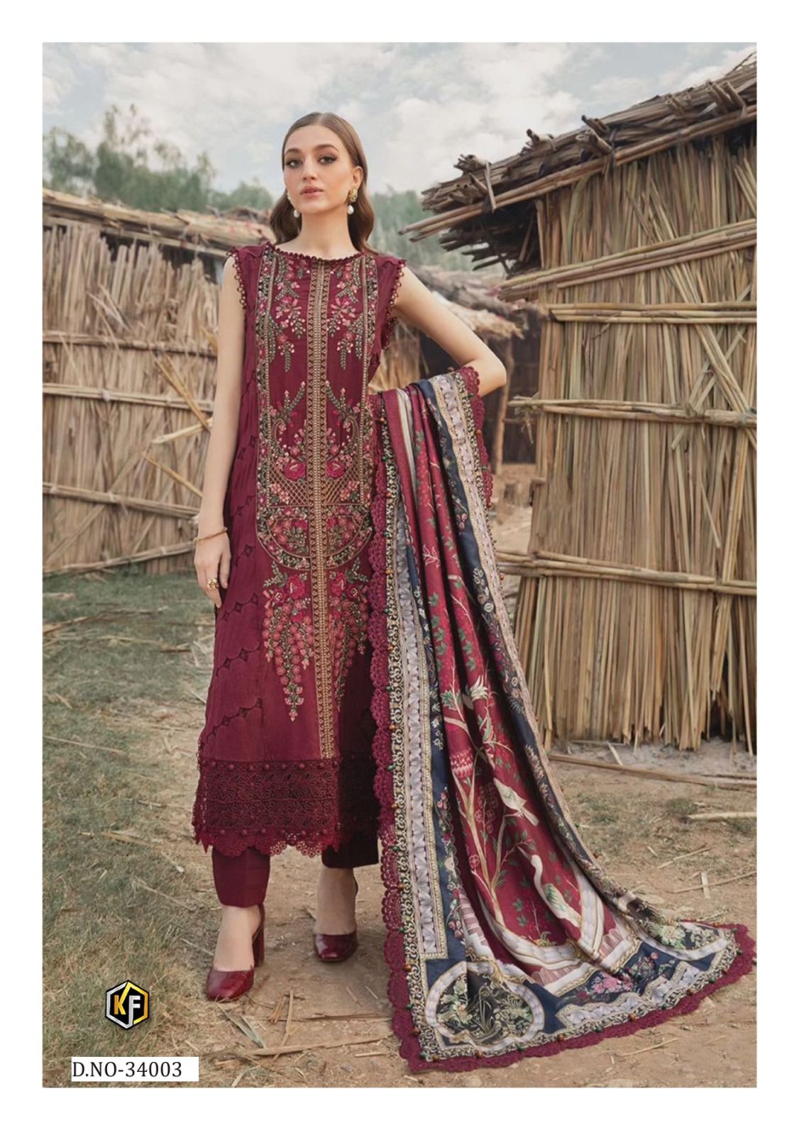 KEVAL FAB MARIA B VOL 34 READYMADE COTTON SUITS