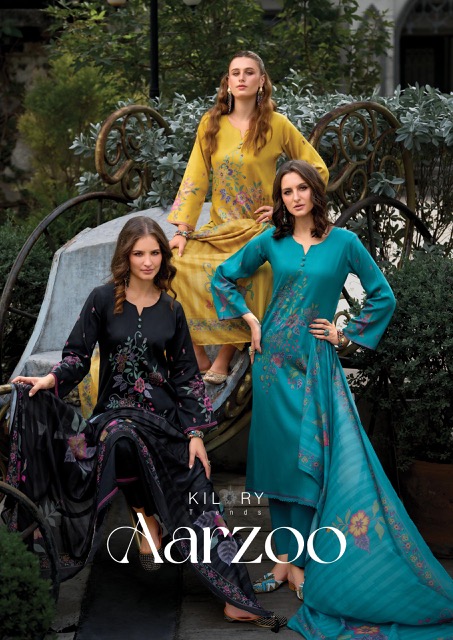 KILORY TRENDS AARZOO COTTON PRINTED SUITS WHOLESALER