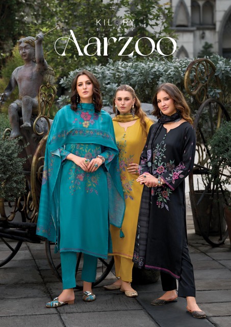 KILORY TRENDS AARZOO COTTON PRINTED SUITS WHOLESALER