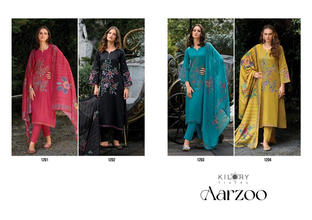 KILORY TRENDS AARZOO COTTON PRINTED SUITS WHOLESALER