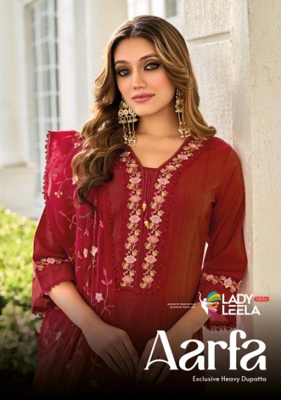 LADY LEELA AARFA VISCOSE EMBROIDERY READYMADE KURTI