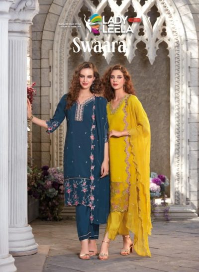 LADY LEELA SWAARA READYMADE HANDWORK KURTIS