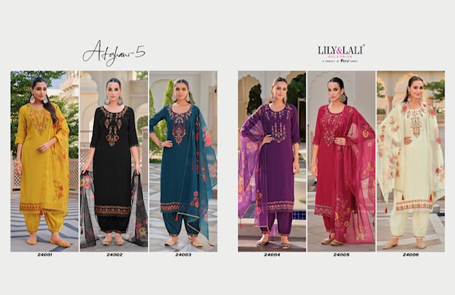 LILY & LALI AFGHANI VOL 5 EMBROIDERY READYMADE KURTI