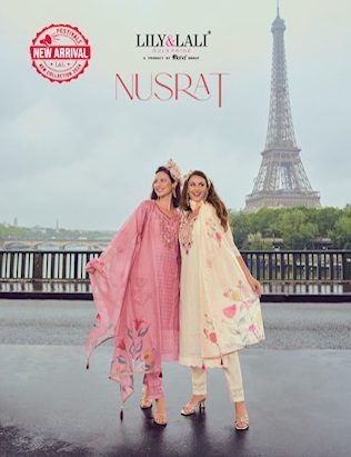 LILY & LALI NUSRAT CHANDERI EMBROIDERY READYMADE KURTI