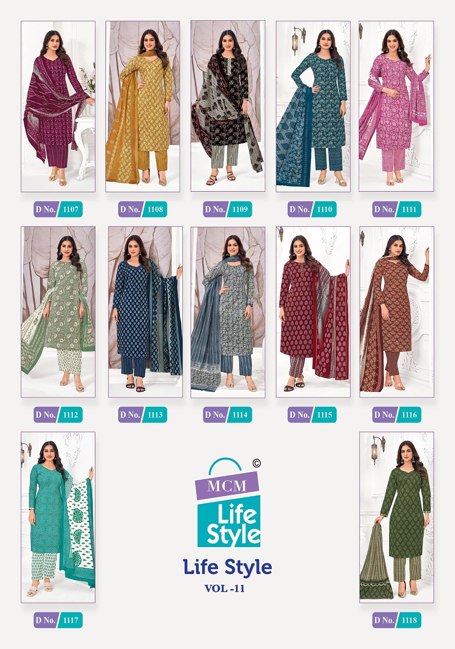 MCM LIFE STYLE VOL 11 COTTON DRESS MATERIAL SURAT