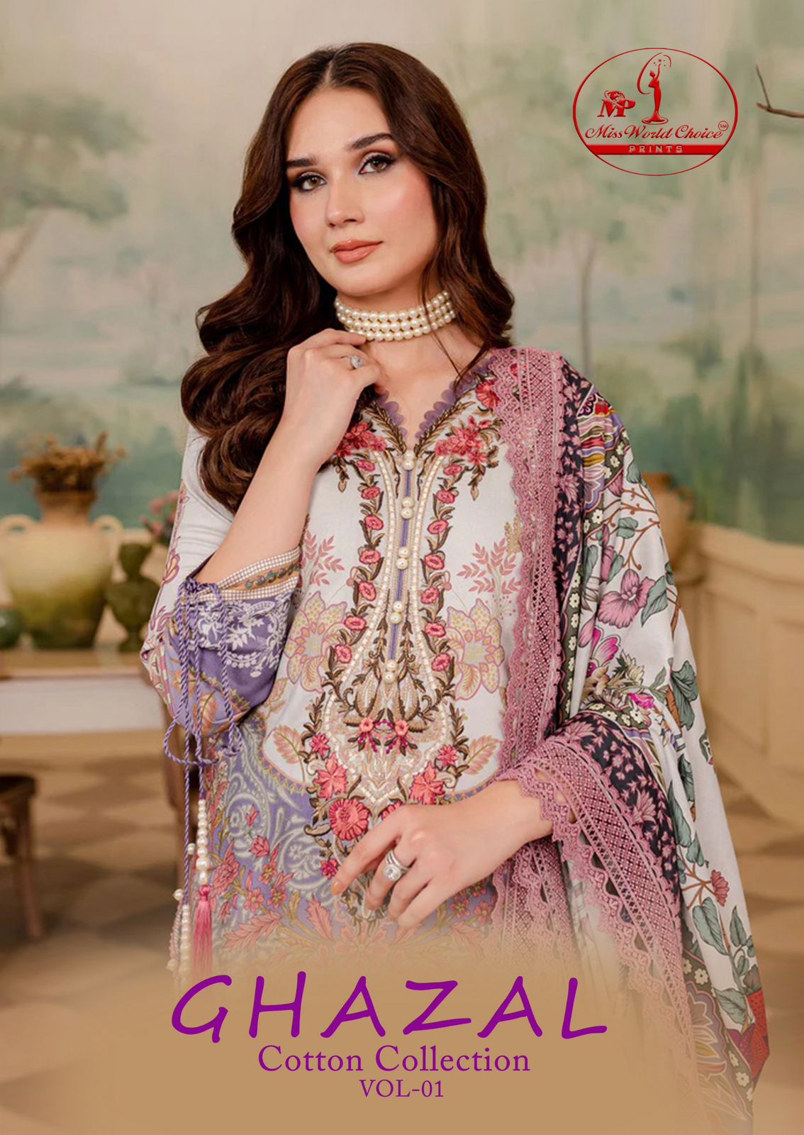 MISS WORLD PRINTS GHAZAL VOL 1 COTTON COLLECTION