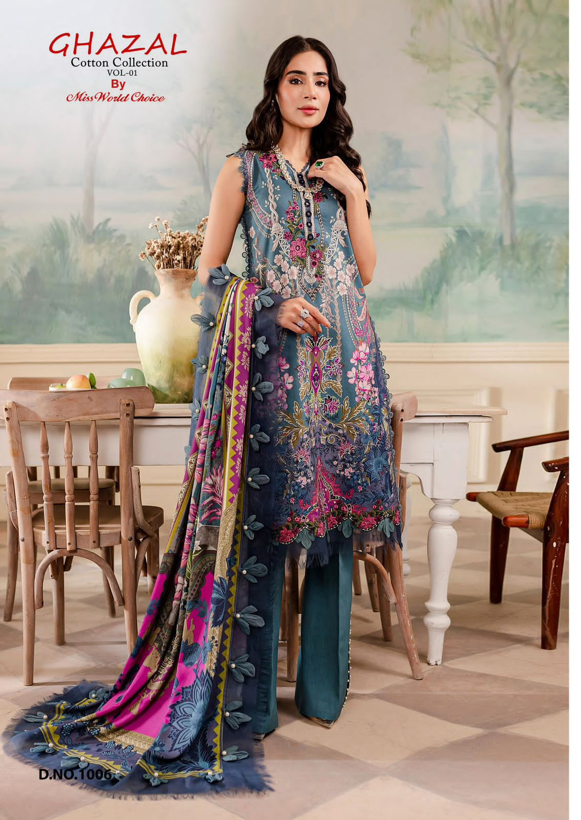 MISS WORLD PRINTS GHAZAL VOL 1 COTTON COLLECTION