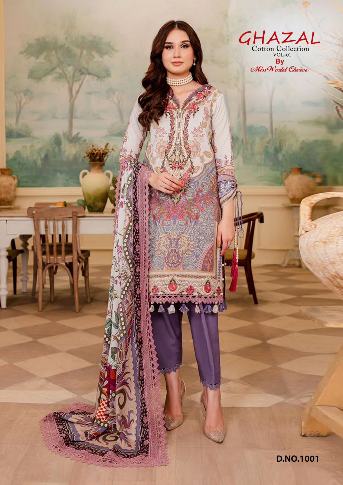 MISS WORLD PRINTS GHAZAL VOL 1 COTTON COLLECTION