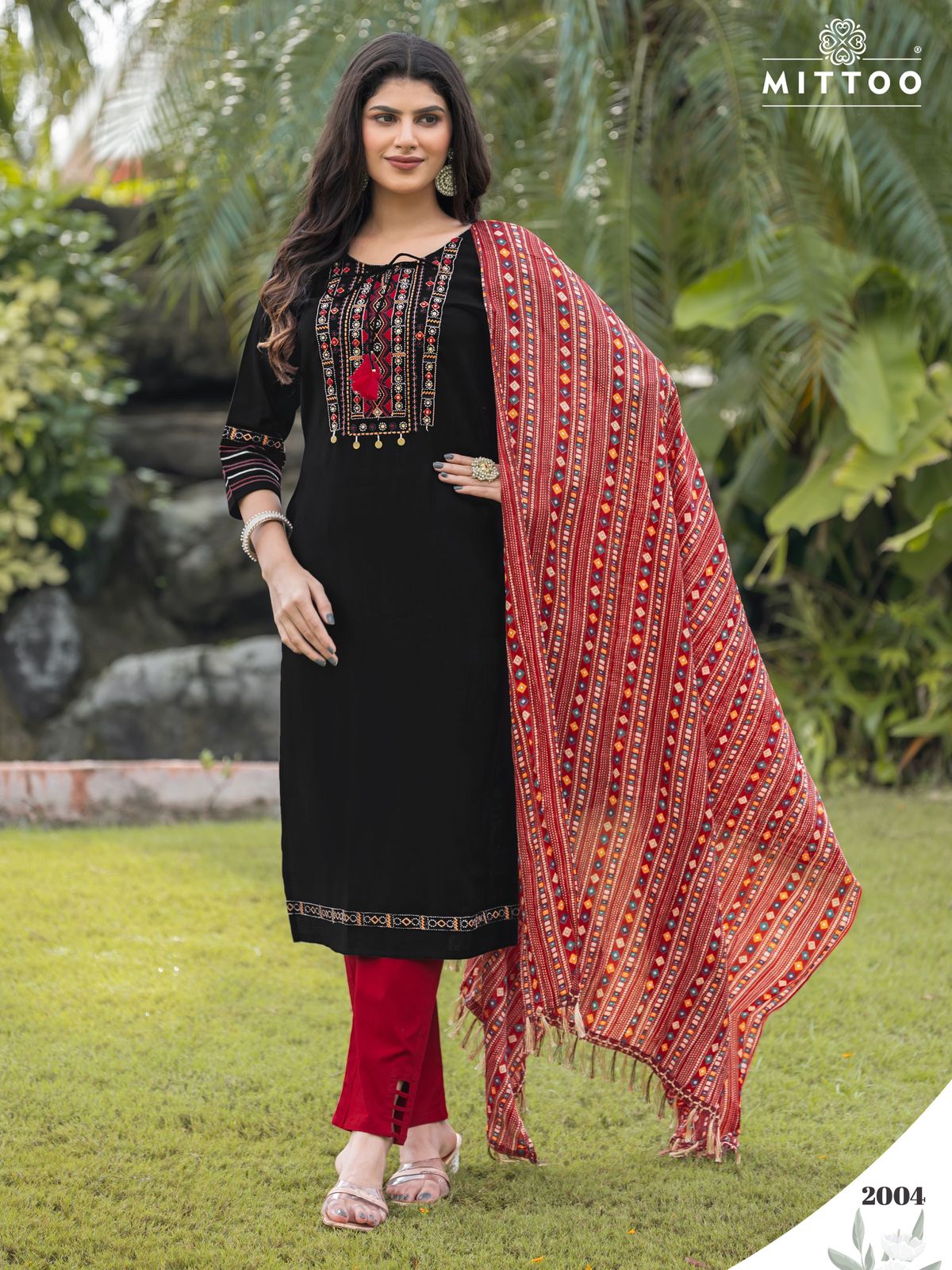 MITTOO AARADHNA VISCOSE EMBROIDERY READYMADE KURTI