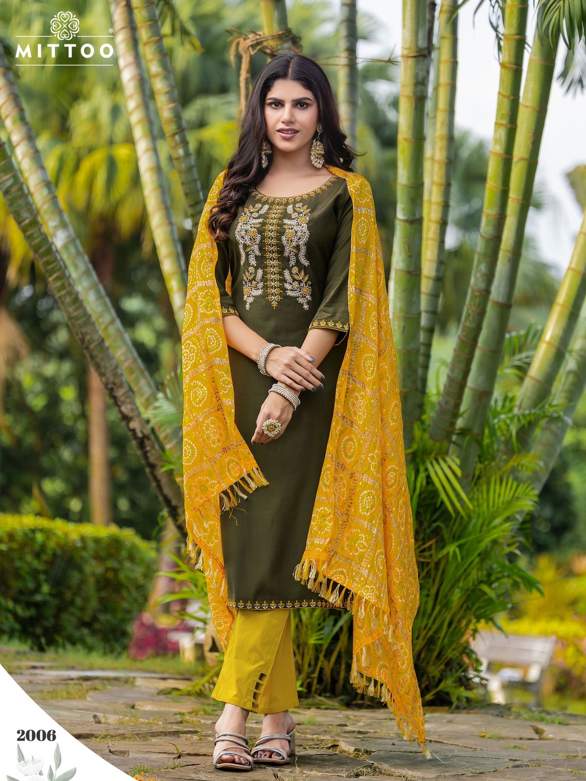 MITTOO AARADHNA VISCOSE EMBROIDERY READYMADE KURTI