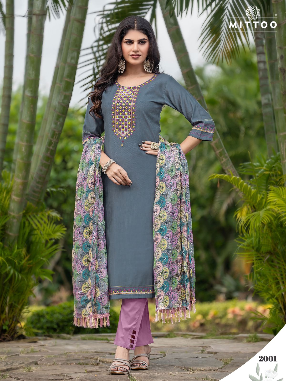 MITTOO AARADHNA VISCOSE EMBROIDERY READYMADE KURTI