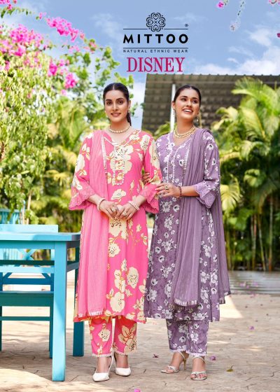 MITTOO DISNEY RAYON PRINT READYMADE KURTI SUPPLIER