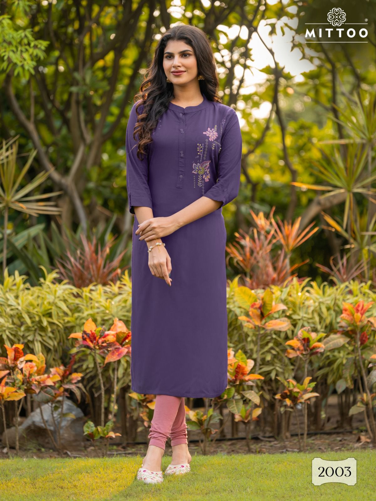 MITTOO EXOTICA REYON HANDWORK KURTIS CATALOG