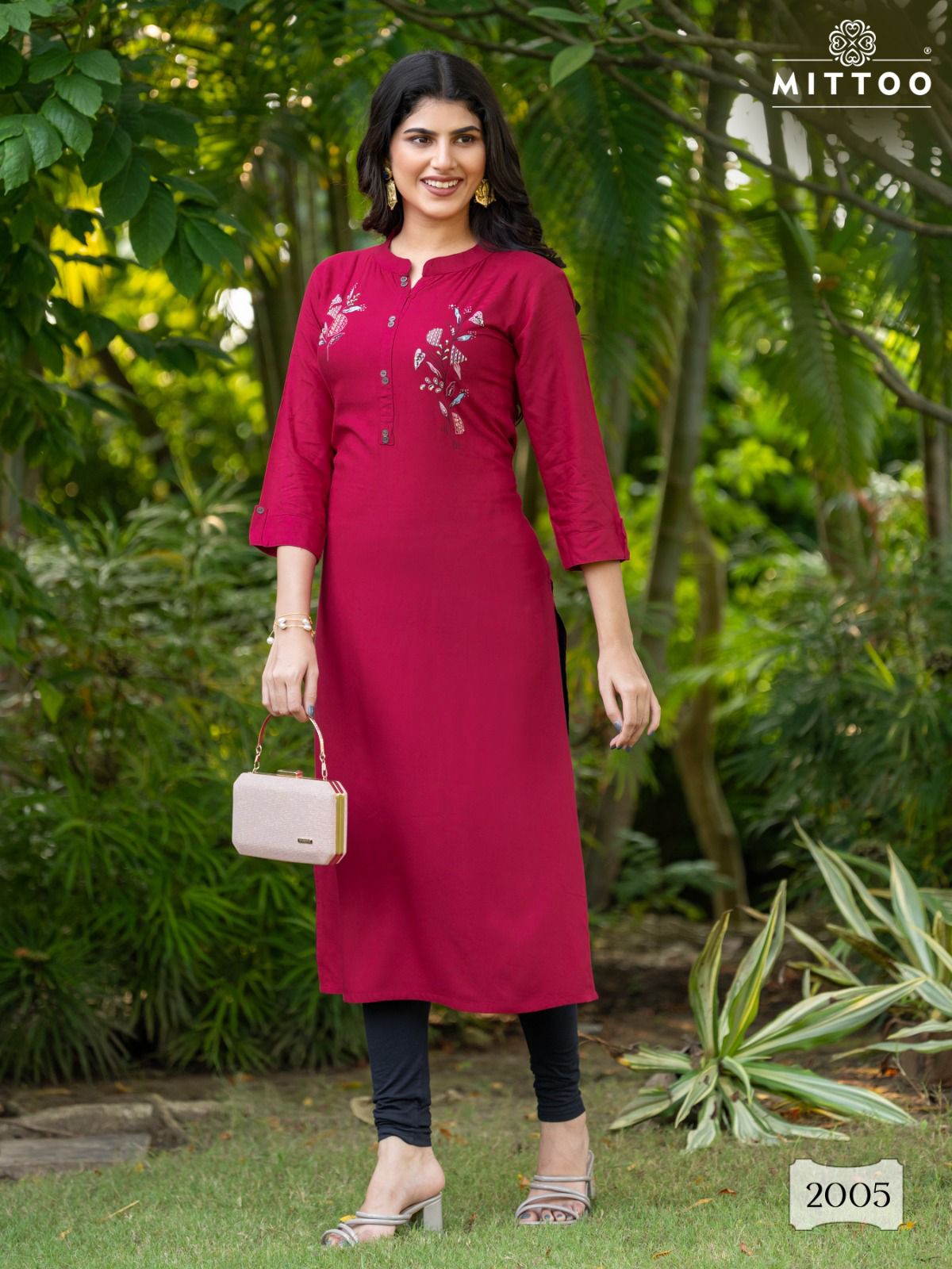 MITTOO EXOTICA REYON HANDWORK KURTIS CATALOG