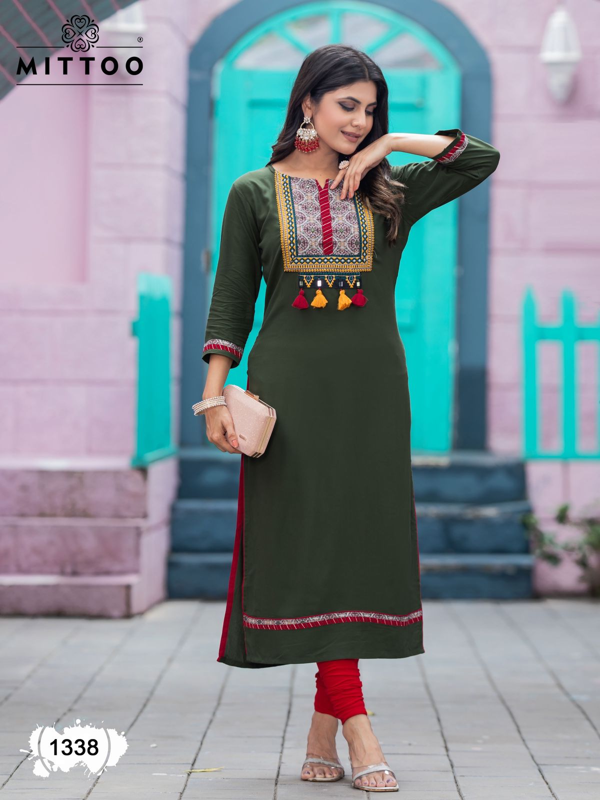 MITTOO PALAK VOL 39 RAYON EMBROIDERY KURTI