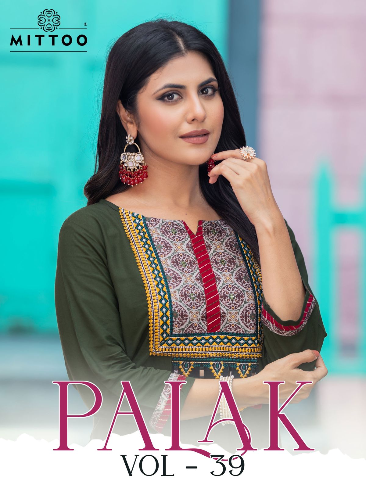 MITTOO PALAK VOL 39 RAYON EMBROIDERY KURTI