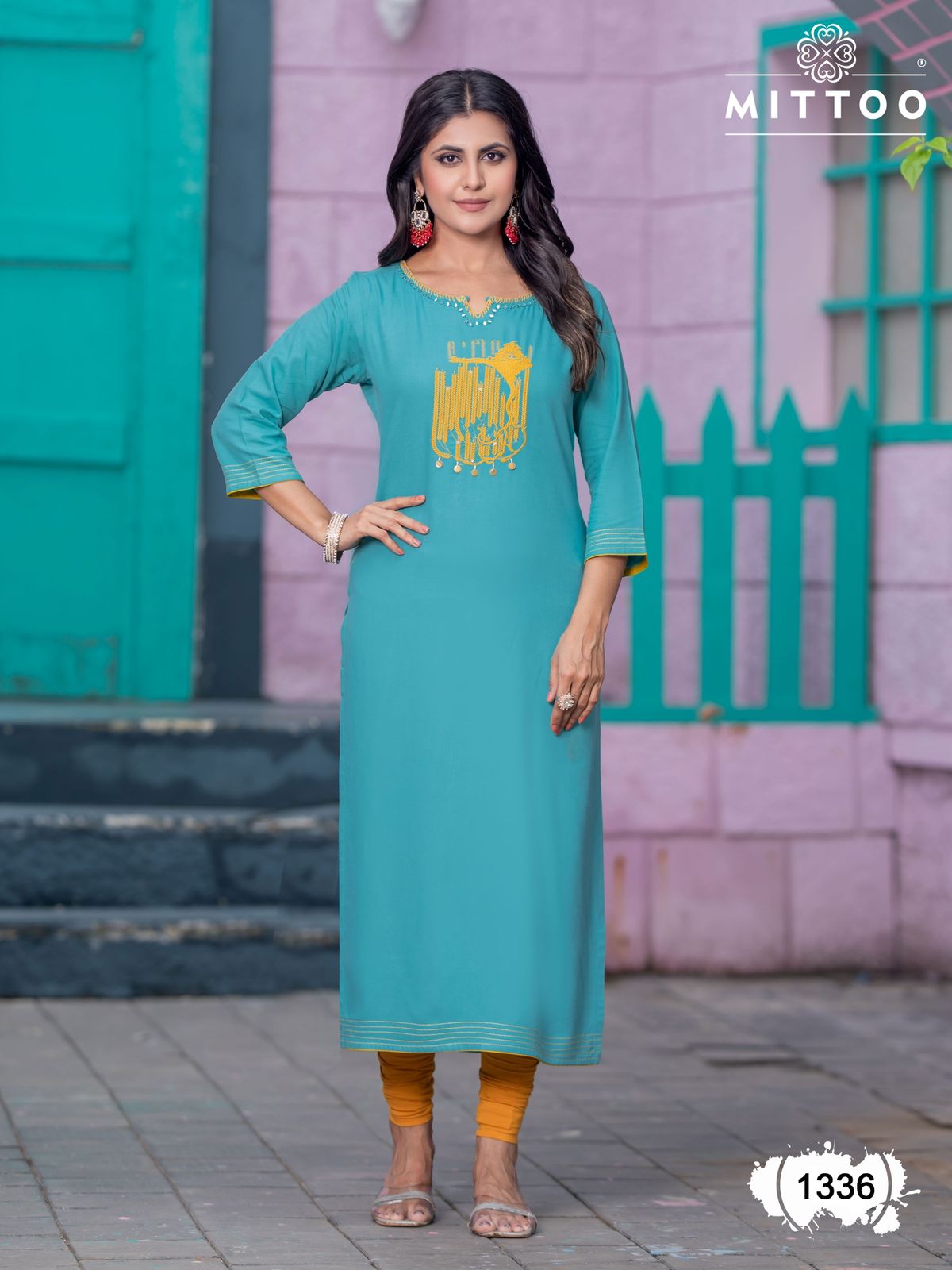 MITTOO PALAK VOL 39 RAYON EMBROIDERY KURTI