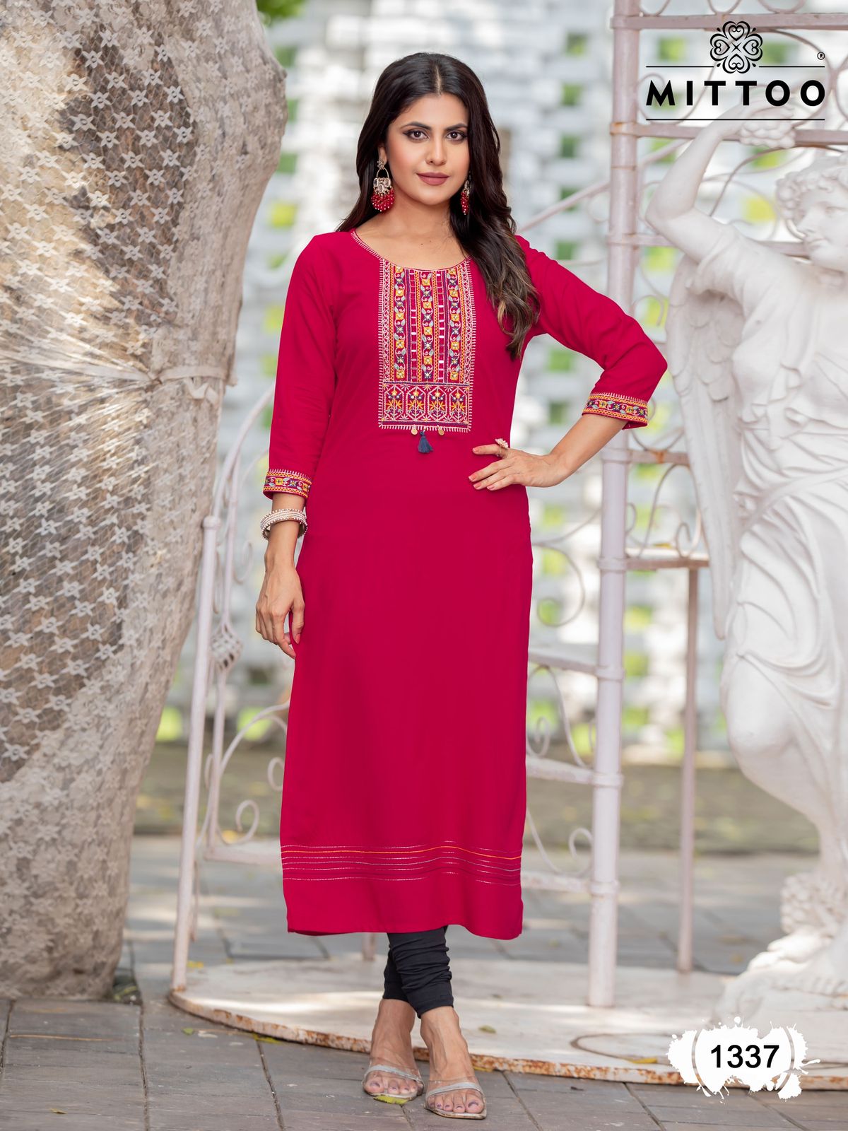 MITTOO PALAK VOL 39 RAYON EMBROIDERY KURTI