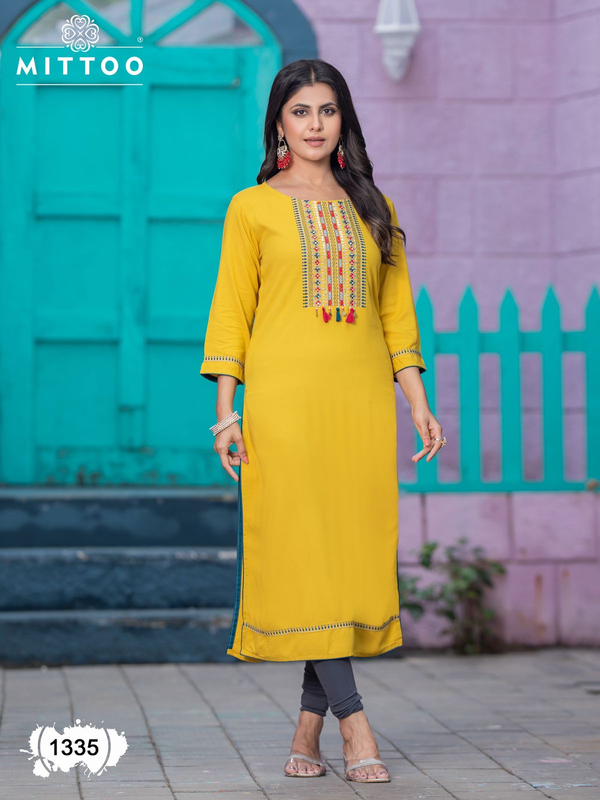 MITTOO PALAK VOL 39 RAYON EMBROIDERY KURTI