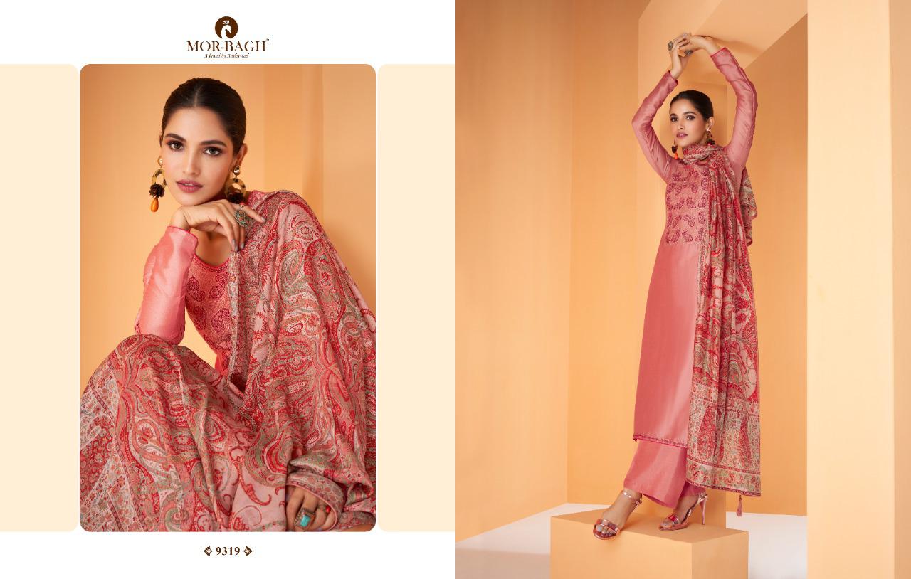 MOR BAGH KALAM SILK SUITS BY AASHIRWAD CREATION